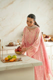 Agha Noor Pink Peonies Formal Silk Pret 2026