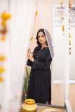Zainab Fazlani Qaraar-black Georgia Lawn 2024