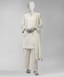 Junaid Jamshaid  JLU-S-26-4614 Threaded Bloom-1 White Pre Winter Collection 2026