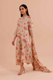 Nishat Linen 3 Piece - Printed Embroidered Suit - KFE24-14 Luxury Collection 2024