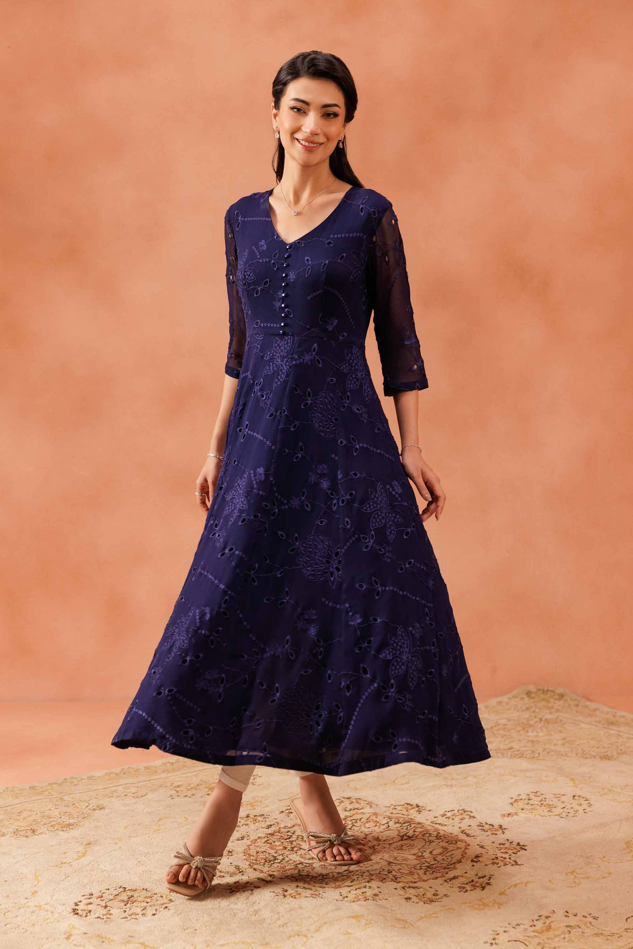 nishat embroidered dresses Nishat Spring it on Embroidered Cambric Unstitched 3Pc Suit