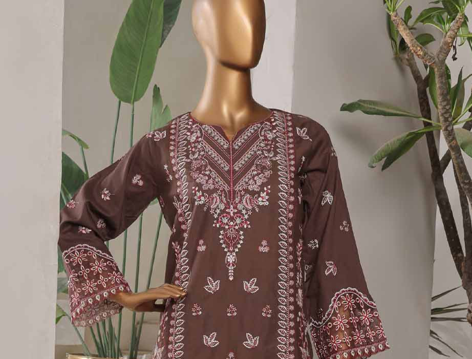 Bin Saeed LF-076-EMB-R68 Digital Printed Embroidered Suits 2025