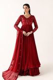 Maria B LF-1007-Crimson Red M Luxe Fabrics 2026