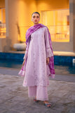 Azure Lilac Majesty Luxury Lawn 2025