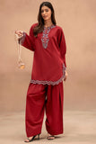 Mausummery Red Muse (Embroidered Co Ord) Winter Collection 2025