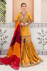 Maria B Mustard Yellow MC-905 Couture