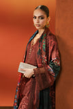 Maria B MPS-EF26-08R1-Maroon Silk Prints 2026