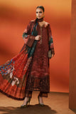 Maria B MPS-EF26-08R1-Maroon Silk Prints 2026