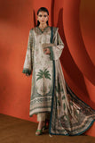 Maria B MPS-EF26-10R1-Beige And Green Silk Prints 2026
