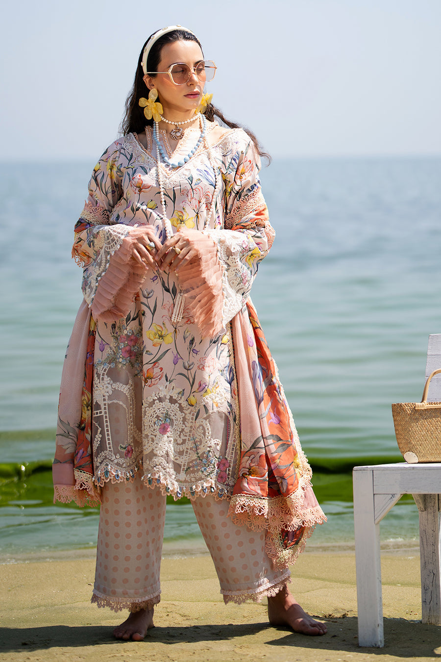 AJR Couture Blooming Alif Signature Luxury Lawn 2024