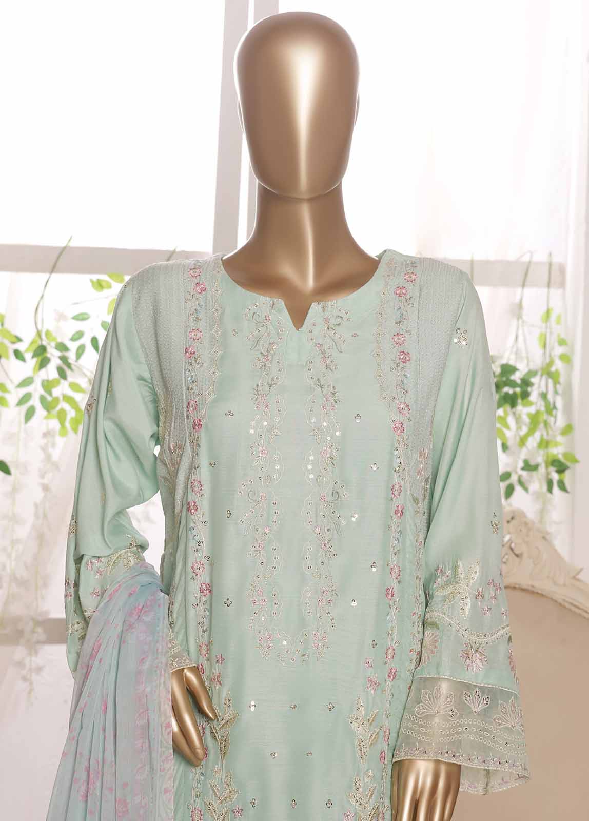 Bin Saeed OWSC-007-R64 Digital Printed Embroidered Suits 2025