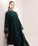 Sapphire  3 Piece Embroidered Dobby Suit PEDY24DFV510 Intermix Collection 2024
