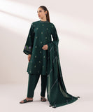 Sapphire  3 Piece Embroidered Dobby Suit PEDY24DFV510 Intermix Collection 2024