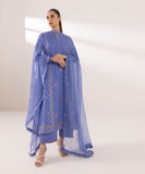 Sapphire  3 Piece Embroidered Cambric Suit PEDY24DFV517 Intermix Collection 2024