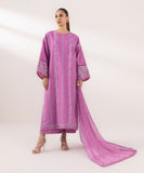 Sapphire  3 Piece Embroidered Dobby Suit PEDY24DFV518 Intermix Collection 2024