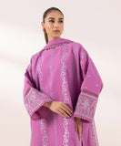 Sapphire  3 Piece Embroidered Dobby Suit PEDY24DFV518 Intermix Collection 2024