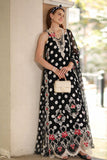 Saadia Asad D4 - C- Monochrome Polka Noor Eid Luxe Printskhaas 2026