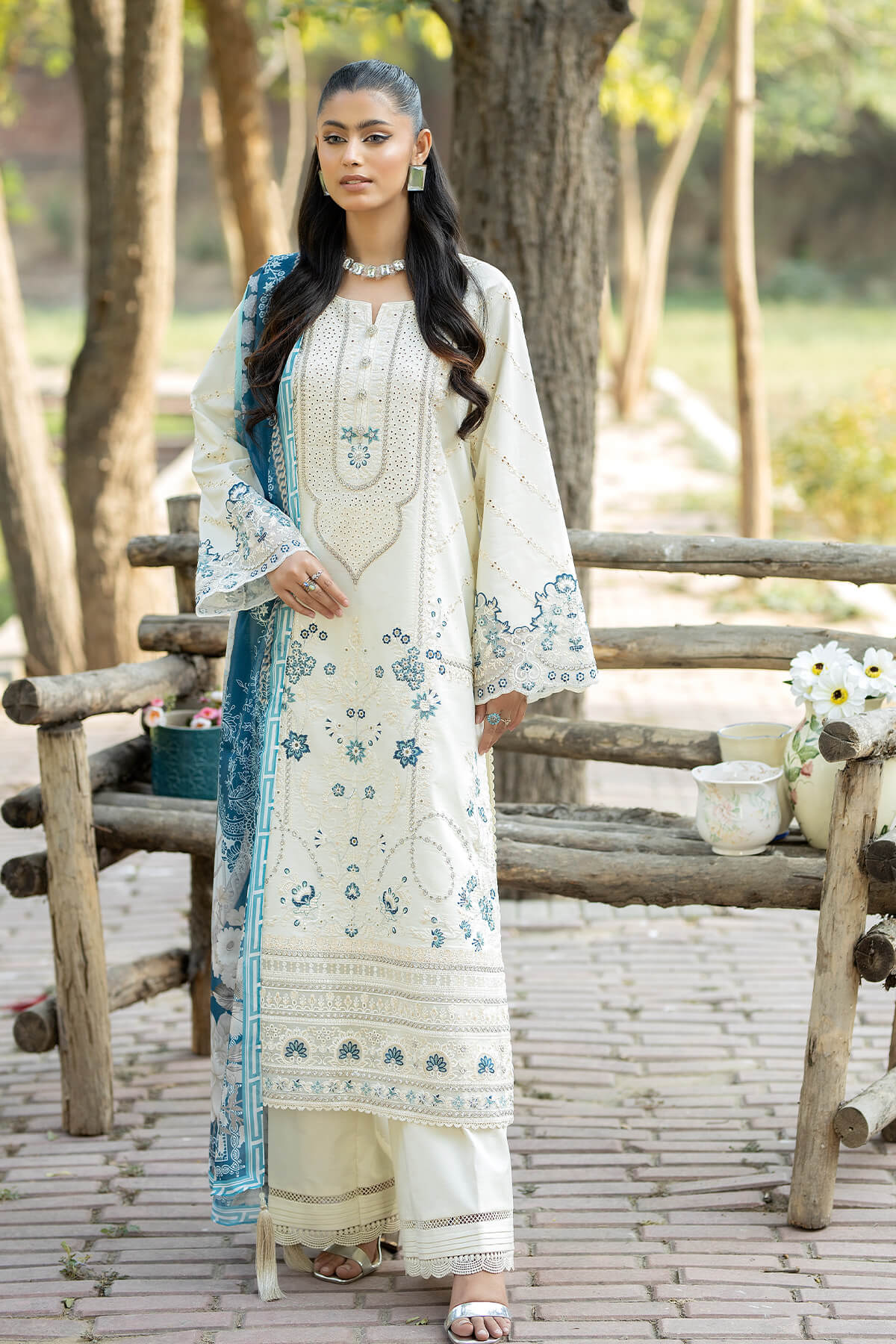 Imrozia Premium Nigaar Subah-e-Roshan Eid Lawn Collection 2024