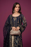 Maria B SFE2445-ESM-BLU Evening Wear Eid Collection 2024
