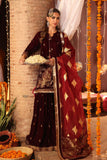 Maria B SFW2543-ESM-MRN Shehnai Luxury Formals 2026