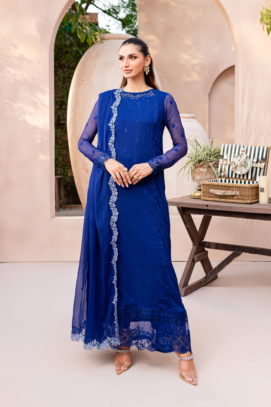 Azure Sapphire Symphony Ensembles Festive 3 PC Eid Prets 2024