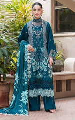 Asifa N Nabeel Teal WL-07 Luxury Winter Collection 2024