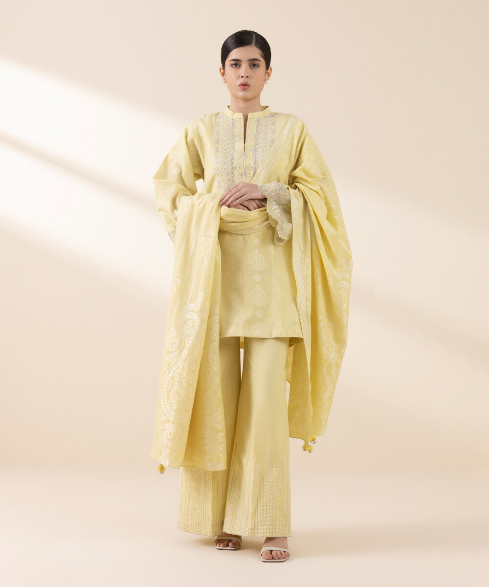 Embroidered Jacquard Suit -2511
