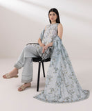 Sapphire  3 Piece Embroidered Zari Lawn Suit U3PELX24V512 Intermix Collection 2024