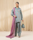 Sapphire U3PESG25V255 3 Piece Embroidered Silk Suit Silk Eid 1 2025