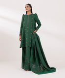 Sapphire  3 Piece Embroidered Dobby Suit U3PEST24V510 Intermix Collection 2024