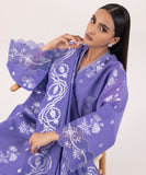 Sapphire  3 Piece Embroidered Jacquard Suit U3PEST24V514 Intermix Collection 2024