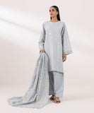 Sapphire  3 Piece Embroidered Jacquard Suit U3PEST24V515 Intermix Collection 2024