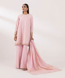 Sapphire 3 Piece Embroidered Jacquard Suit U3PEST24V516 Intermix Collection 2024