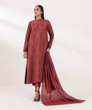 Sapphire  3 Piece Embroidered Jacquard Suit U3PEST24V519 Intermix Collection 2024