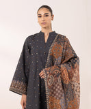 Sapphire  3 Piece Embroidered Multi Neps Suit U3PEST24V523 Intermix Collection 2024