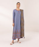 Sapphire  3 Piece Embroidered Multi Neps Suit U3PEST24V525 Intermix Collection 2024