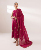 Sapphire  3 Piece Embroidered Jacquard Suit U3PEST24V530 Intermix Collection 2024