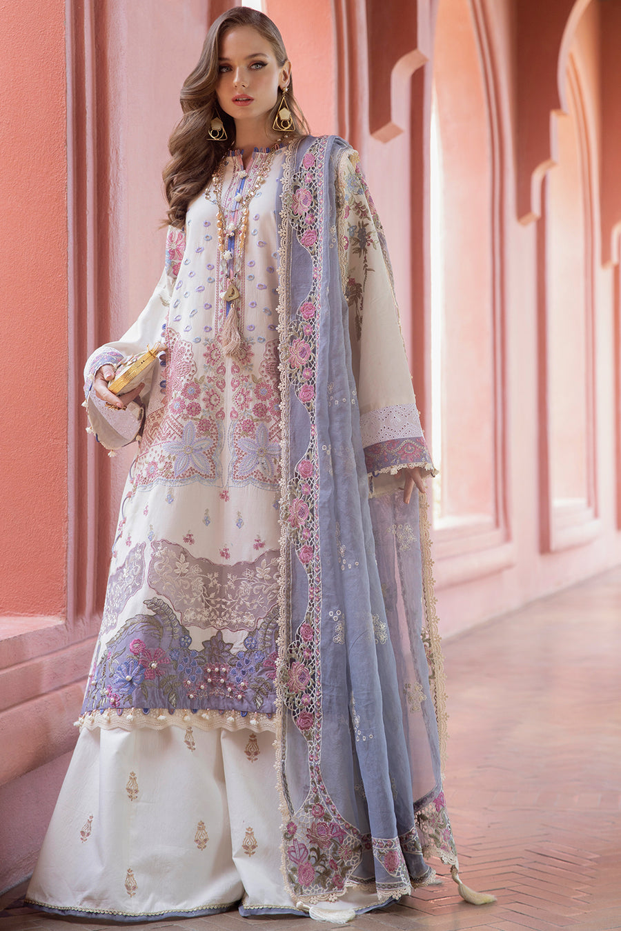 AJR Couture Noor-e-Jaan Alif Signature Luxury Lawn 2024