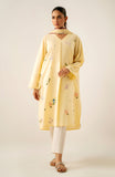 Zeen Woman WAM24155 Lemon Yellow Lawn Prets 2024