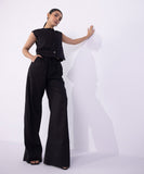 Sapphire Wide-Leg Textured Trousers WBTMS25V2008 West RTW 2025
