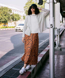 Sapphire Animal Print Satin Skirt WBTMS25V2013 West RTW 2025
