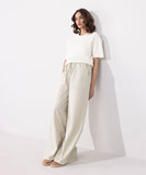 Sapphire Wide Leg Linen Blend Trousers WBTMS25V3006 West RTW 2025