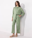 Sapphire Pull-on Linen Blend Trousers WBTMS25V3007 West RTW 2025