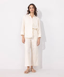 Sapphire Pull-on Linen Blend Trousers WBTMS25V3008 West RTW 2025