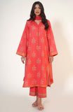 Zeen Woman WLM34810 Red Lawn Prets 2024