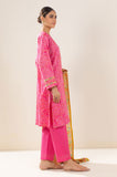 Zeen Woman WLM34812 Tea Pink Lawn Prets 2024