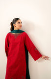 Zeen Woman WLM34297 Red Lawn Prets 2024