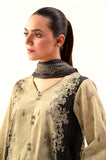 Zeen Woman WFM34503 Beige Lawn Collection 2024