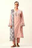 Zeen Woman WFM34509 Peach Lawn Collection 2024