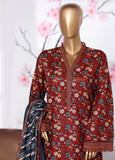 Bin Saeed WK-25115-EMB Winter Khaddar Embroidered Printed 2025